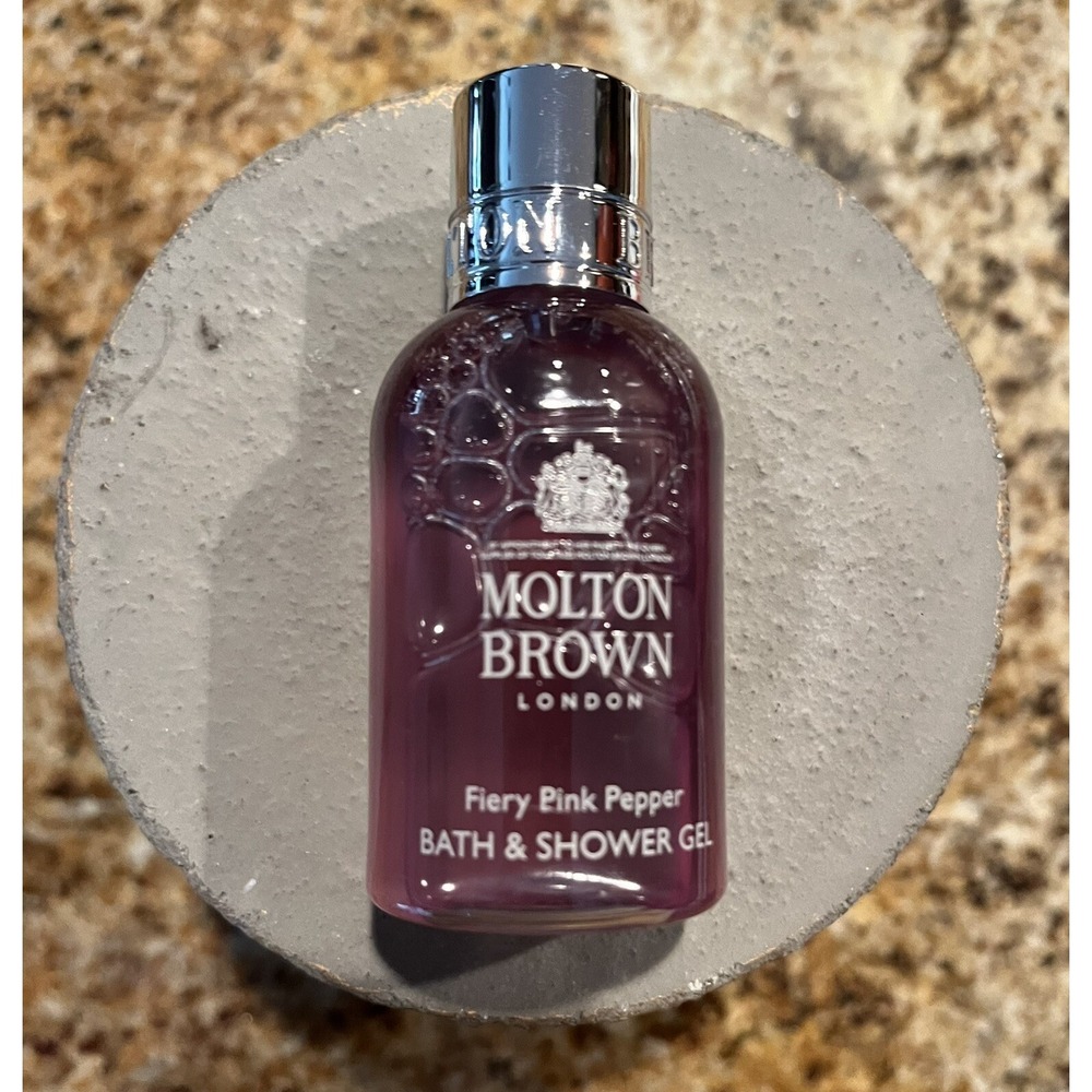 MOLTON BROWN LONDON Fiery Pink Pepper Bath &‎ Shower Gel Travel Size 1.7 OZ NEW